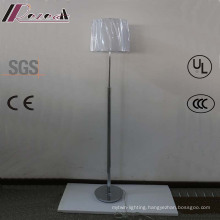 White Fabric Shade Floor Lamp with Simple Design
